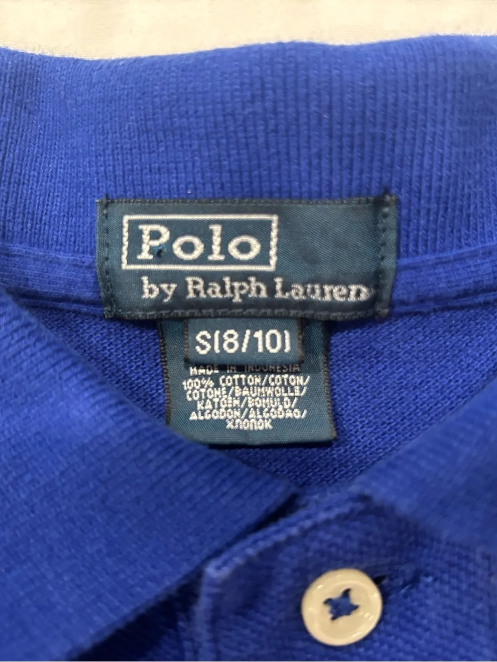 Ralph Lauren Polo Shirt Small (8/10) in Cobalt Blue